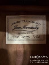 Juan Hernandez [ホアン・エルナンデス] ホアン・エルナンデス 2025年製 SONATA S 630【日本総本店2F 在庫品】_10