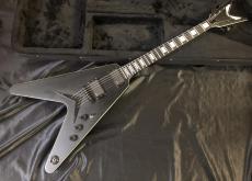 DEAN V Stealth Black Satin EMG