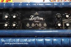 Kustom 1970's K-200B 1 Stack Blue Sparkle Covering_5