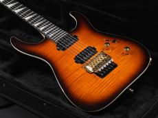 Jackson MJ Series Dinky DK Flame Maple Ebony Fingerboard ~Amber Burst~_8