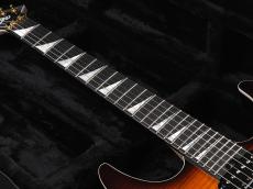 Jackson MJ Series Dinky DK Flame Maple Ebony Fingerboard ~Amber Burst~_9
