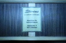 STEVENS Custom Guitars OM-P / Orchestra Model・Slotted Head・Original Peg・Solid German spruce Top・Solid Indian Rosewood Side and Back・Ebony Fingerboard and Bridge・Abalone Rosette Wood Binding【With Original Case_16