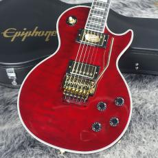Epiphone Alex Lifeson Les Paul Custom Axcess Quilt Ruby