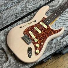 Fender Limited Edition American Professional II Stratocaster Thinline Transparent Shell Pink_2