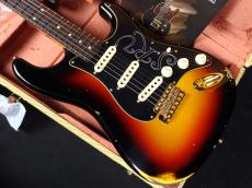 Fender Custom Shop Stevie Ray Vaughan Signature Stratocaster Relic with Closet Classic Hardware Faded 3-Color Sunburst_3