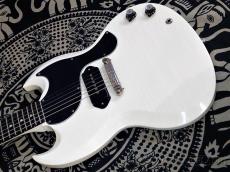 Gibson ~Japan Limited Run~ Murphy Lab 1963 SG Junior Lightning Bar Polaris White Ultra Light Aged_3