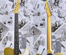Fender Custom Shop ~2024 Fall EVENT LIMITED~ P90 Korina Telecaster Thinline Deluxe Closet Classic -Aged Aztec Gold- _6