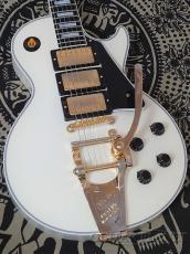 Gibson 1957 Les Paul Custom 3-Pickup With Bigsby Vibrato Polaris White Ultra Light Aged