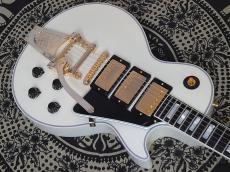 Gibson 1957 Les Paul Custom 3-Pickup With Bigsby Vibrato Polaris White Ultra Light Aged_4