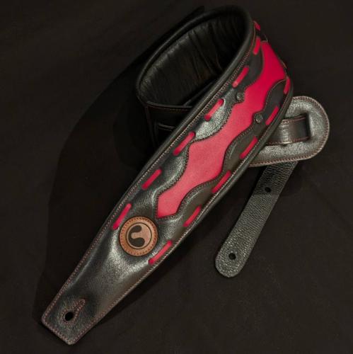 ERGOSTRAPS Chopper 4″ -Custom Black / Red-【最高級レザー】【ハンドメイド】