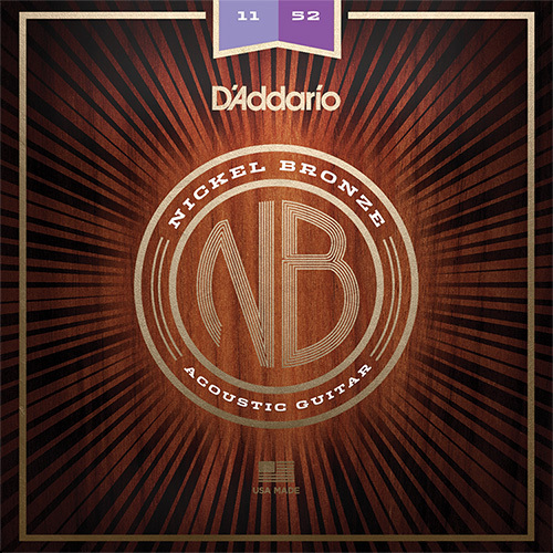 D'addario NICKEL BRONZE CUSTOM LIGHT NB1152【11-52/アコースティックギター弦】