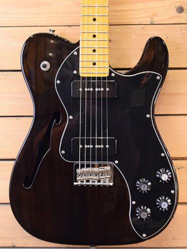 Fender Modern Player Telecaster Thinline Deluxe/Black Transparent