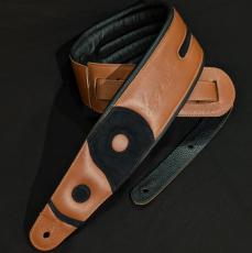 ERGOSTRAPS VICTOR WOOTEN SIGNATURE STRAP YIN YANG 4″ -Brown / Black-【最高級レザー】【ハンドメイド】