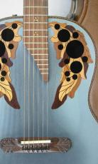 Ovation Super Adamas 1687-8 / Blue・Deep Bowl・Non Cutaway・Double Adamas Epaulet・Clear guard・Graphite Top・Lyrachord Side and Back・Wood knob・Stereo out 【With Original Brown Case】 1984年製_2