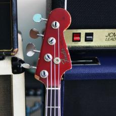 Fender Jazz Bass '66 Dot Matching Head CandyAppleRed_5