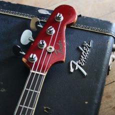 Fender Jazz Bass '66 Dot Matching Head CandyAppleRed_12