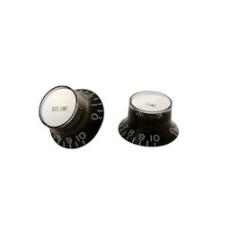 Gibson PRMK-010 TOP HAT KNOBS / BLACK-SILVER