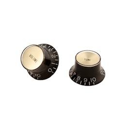 Gibson PRMK-020 TOP HAT KNOBS / BLACK-GOLD