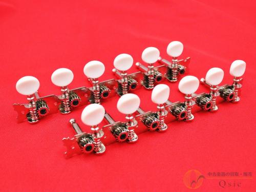 Framus Tuners with Oval Plastic Knob 6-in-Line Bass and Treble Side [QM913]【神戸店在庫】