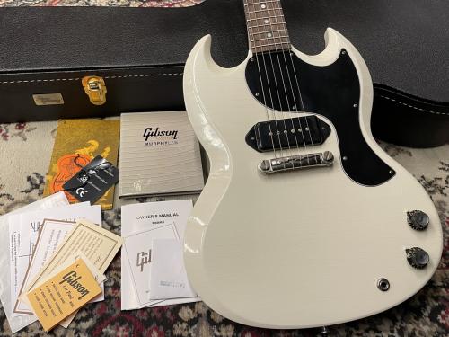 Gibson Murphy Lab 1963 SG Junior Lightning Bar Polaris White Ultra Light Aged s/n 401403【2.98kg】