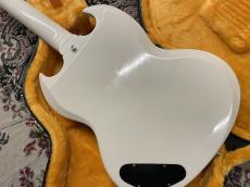 Gibson Murphy Lab 1963 SG Junior Lightning Bar Polaris White Ultra Light Aged s/n 401403【2.98kg】_10