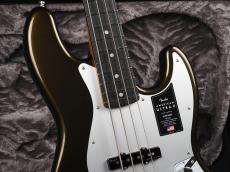 Fender American Ultra II Jazz Bass Ebony Fingerboard ~Texas Tea~_4