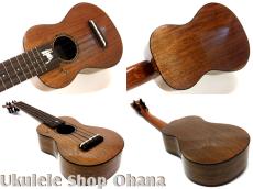 Chihale Works [6S-Wa] ソプラノロングネック ウォルナット 猫インレイ #00594_3