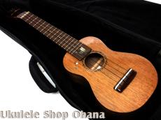 Chihale Works [6S-Wa] ソプラノロングネック ウォルナット 猫インレイ #00594_5