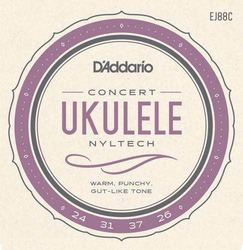 D'addario EJ88C ナイルテック コンサートウクレレ用ウクレレ弦