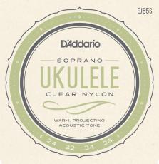 D'addario EJ65S クリアナイロン ソプラノウクレレ用プロアルテ ウクレレ弦