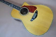 Terry's Terry TM-100 Cutaway Special Custom /　Venetian Cutaway・” 桜吹雪 “ Head and Fingerboard and Bridge Inlay・Abalone Trim・Solid Spruce Top・Solid Indian Rosewood Side and Back・Tortoiseshell Pick-guard【With Original_3