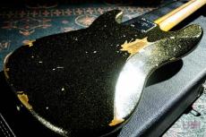 Fender Custom Shop J Signature Precision Bass Heavy Relic Black Gold Masterbuilt By Greg Fessler_8
