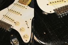 Fender 1957 Stratocaster Ash Body!! -Refinish Black- Vintage!!_7
