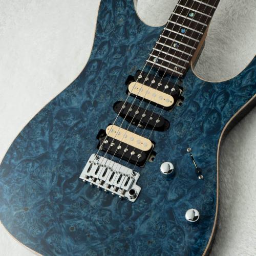 T's DST Pro 24 5A Burl Maple w/Reverse Head -Custom Trans Blue-