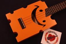 Cheezy Custom Solid Mahogany Orange "Cheese" Concert #5649