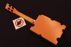 Cheezy Custom Solid Mahogany Orange "Cheese" Concert #5649_9