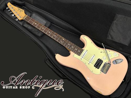 Suhr Custom Order Classic S Antique 2014 Shell Pink Light Aged w/Roasted Maple Neck & Dark Rosewood FB EX+++ 3.41kg "Mateus Asato"