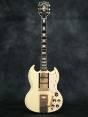 Gibson Custom Shop 60th Anniversary 1961 Les Paul SG Custom with Sideways Vibrola in Polaris White_2
