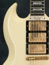 Gibson Custom Shop 60th Anniversary 1961 Les Paul SG Custom with Sideways Vibrola in Polaris White_6