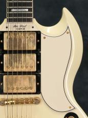 Gibson Custom Shop 60th Anniversary 1961 Les Paul SG Custom with Sideways Vibrola in Polaris White_7
