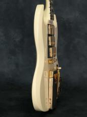 Gibson Custom Shop 60th Anniversary 1961 Les Paul SG Custom with Sideways Vibrola in Polaris White_16