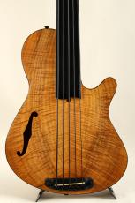Rob Allen Deep 5 Figured Koa Fretless 35" Scale 2013