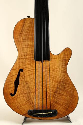 Rob Allen Deep 5 Figured Koa Fretless 35" Scale 2013