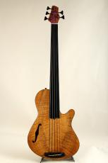 Rob Allen Deep 5 Figured Koa Fretless 35" Scale 2013_2