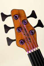 Rob Allen Deep 5 Figured Koa Fretless 35" Scale 2013_7