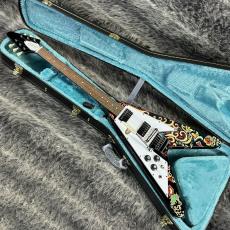 Epiphone Inspired by Gibson Custom Shop Jimi Hendrix "Love Drops" Flying V Left Hand_2