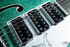 Gretsch G6136T Kenny Falcon II with String-Thru Bigsby Early Summer Green Sparkle / 2023_6