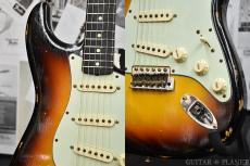 Fender Custom Shop ~Custom Collection~ 1963 Stratocaster Relic -3 Color Sunburst- 2015USED!!_8