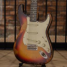 Nacho Guitars Early 60s Contour Body #44093 Super Heavy Aging Sunburst Medium C Neck_5