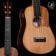 KOU ukulele Soprano LN D-model - Cedar / Rosewood -